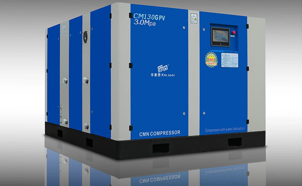 oil less screw compressor